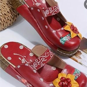 Tribal Flower clogs